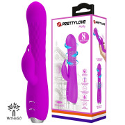 PRETTYLOVE Molly 莫莉可充電震動器 - 3頻旋轉+12頻震動