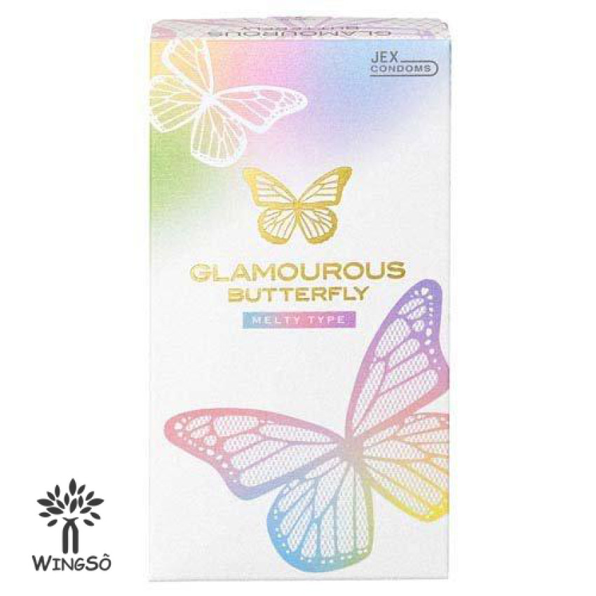 日本Jex Glamorous Butterfly魅力蝴蝶體感融化型安全套 - 12片裝